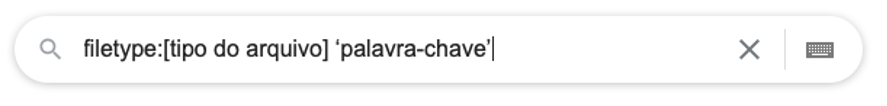 Encontre arquivos específicos nas buscas avançadas no Google.