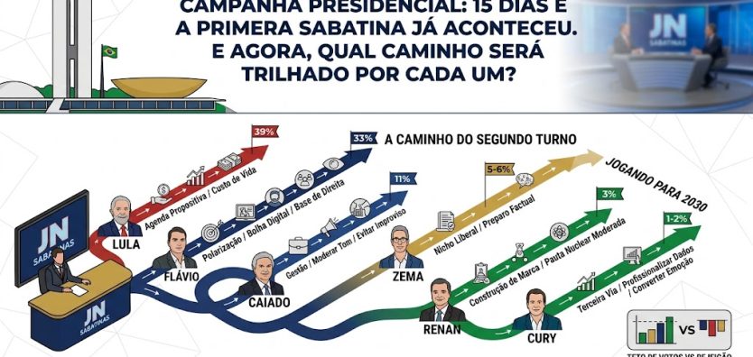 Imagem para ilustrar o artigo A campanha começou há 15 dias e a primeira sabatina já aconteceu e agora, qual caminho será trilhado por cada um.jpg